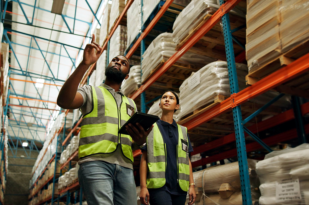A veteran training a new employee after transitioning to the civilian world