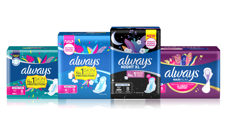 What are Always products really made of?