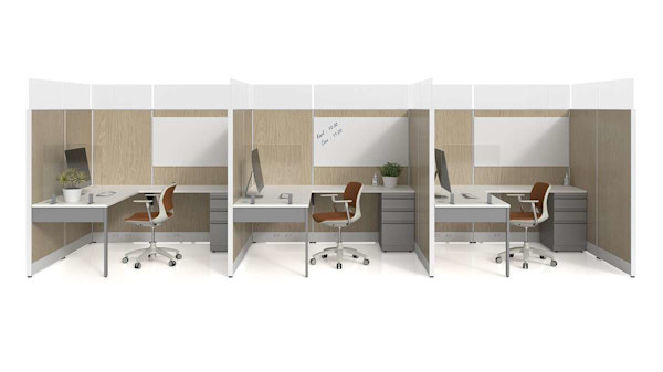 Multiple Social Distancing Cubicles