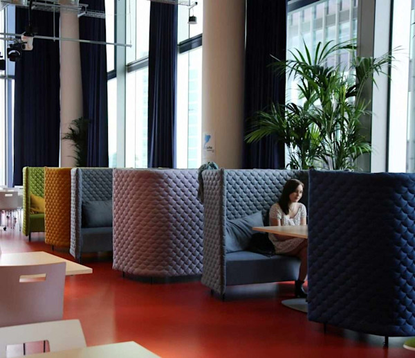 social distancing furniture option acoustic couch