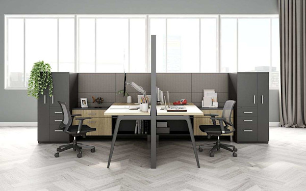 modern sleek workstation