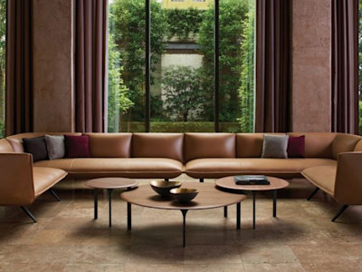 leather office furniture with different materials