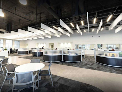 modern call center floor plan layout - StrongProject