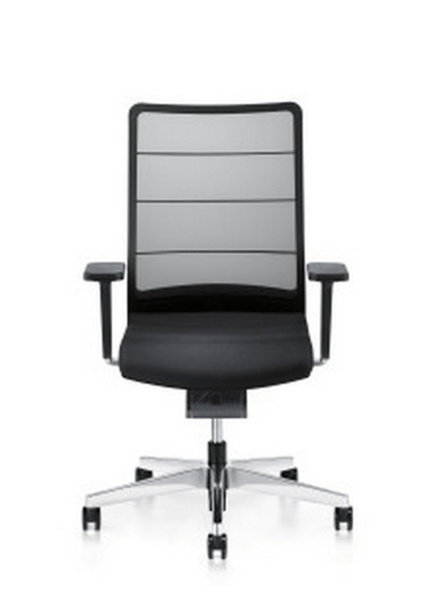 black rolling desk chair