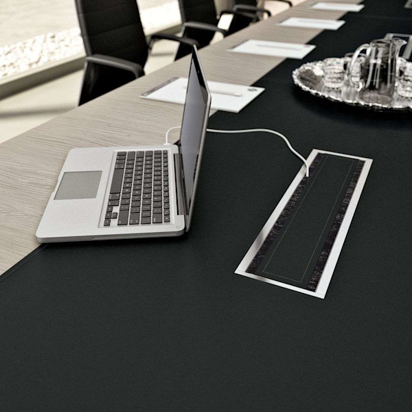 smart office furniture used to hide wires creating a sleek and modern look