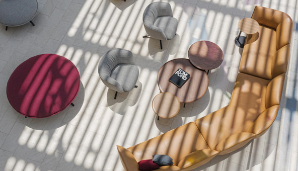 natural light lounge seating