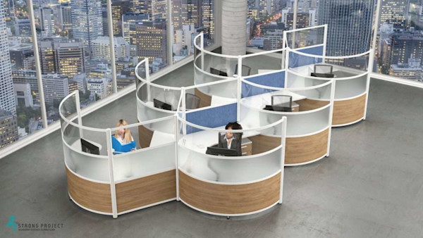 call center furniture layouts