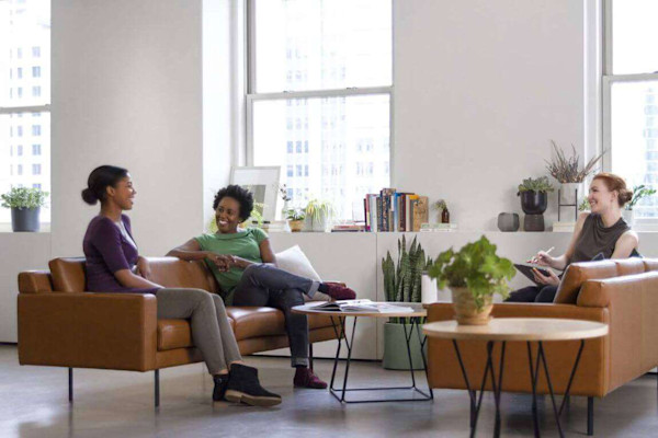 lounge style waiting area