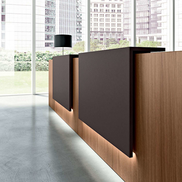 modern reception desk