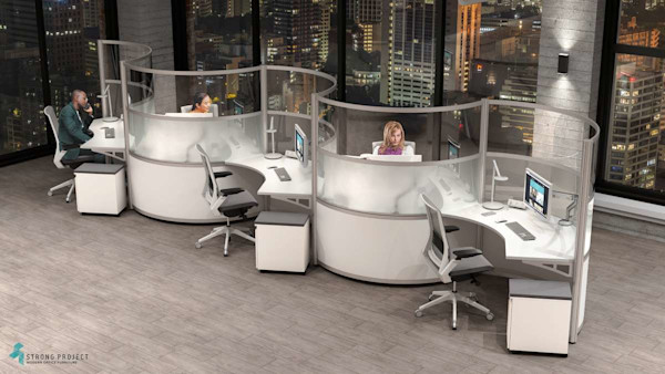 curved cubicle design