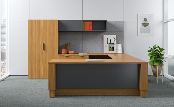 modern finish for the right office desk for your modern office