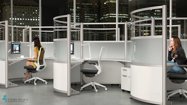 semi orbit cubicles create privacy