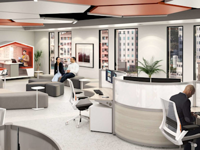 modern office layout