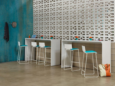 modern breakroom with office redesigns