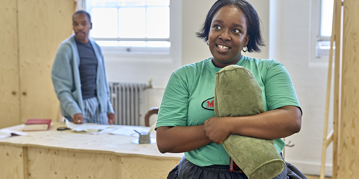 OH, MARY! Rehearsals. 1200 LT Lolly Adefope (Mary Todd Lincoln) Credit Manuel Harlan