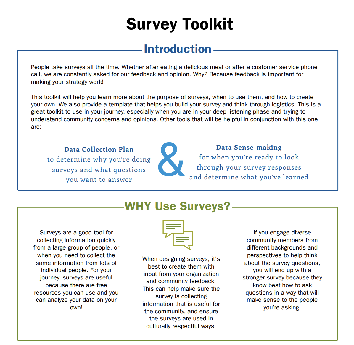 Survey Toolkit