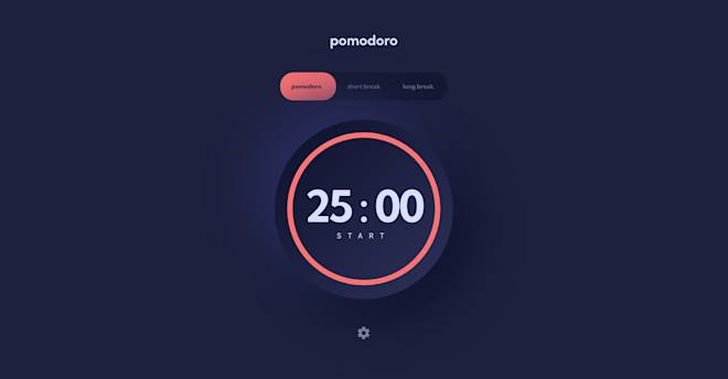 Pomodoro app (frontend mentor challenge)