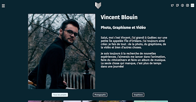 Vincent Blouin's Portfolio