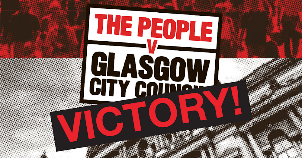 The People v. Glasgow City Council campaign banner