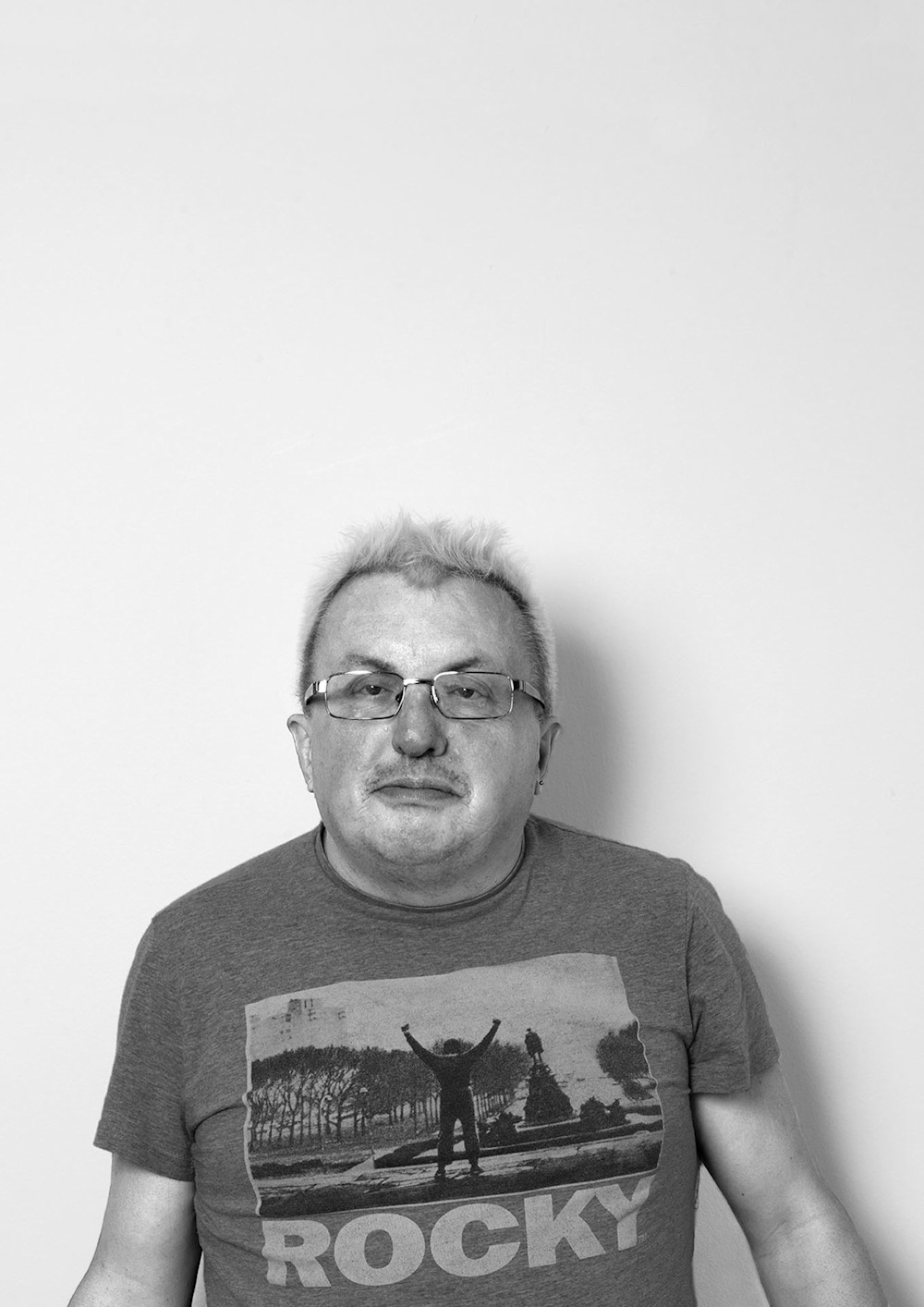 Mark Higgins, a former service user and now a peer supporter at the Dundee Hub. Photographed for Shelter Scotland's 50th anniversary by Keri Hannah and Jack Mercer.