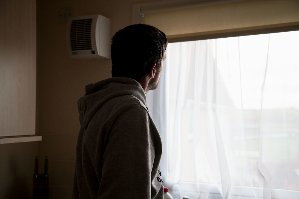 Jim, a service user at the Shelter Scotland Support Service in Dumfries & Galloway. Photographed for Shelter Scotland's 50th anniversary by Yeong Yao Ting.