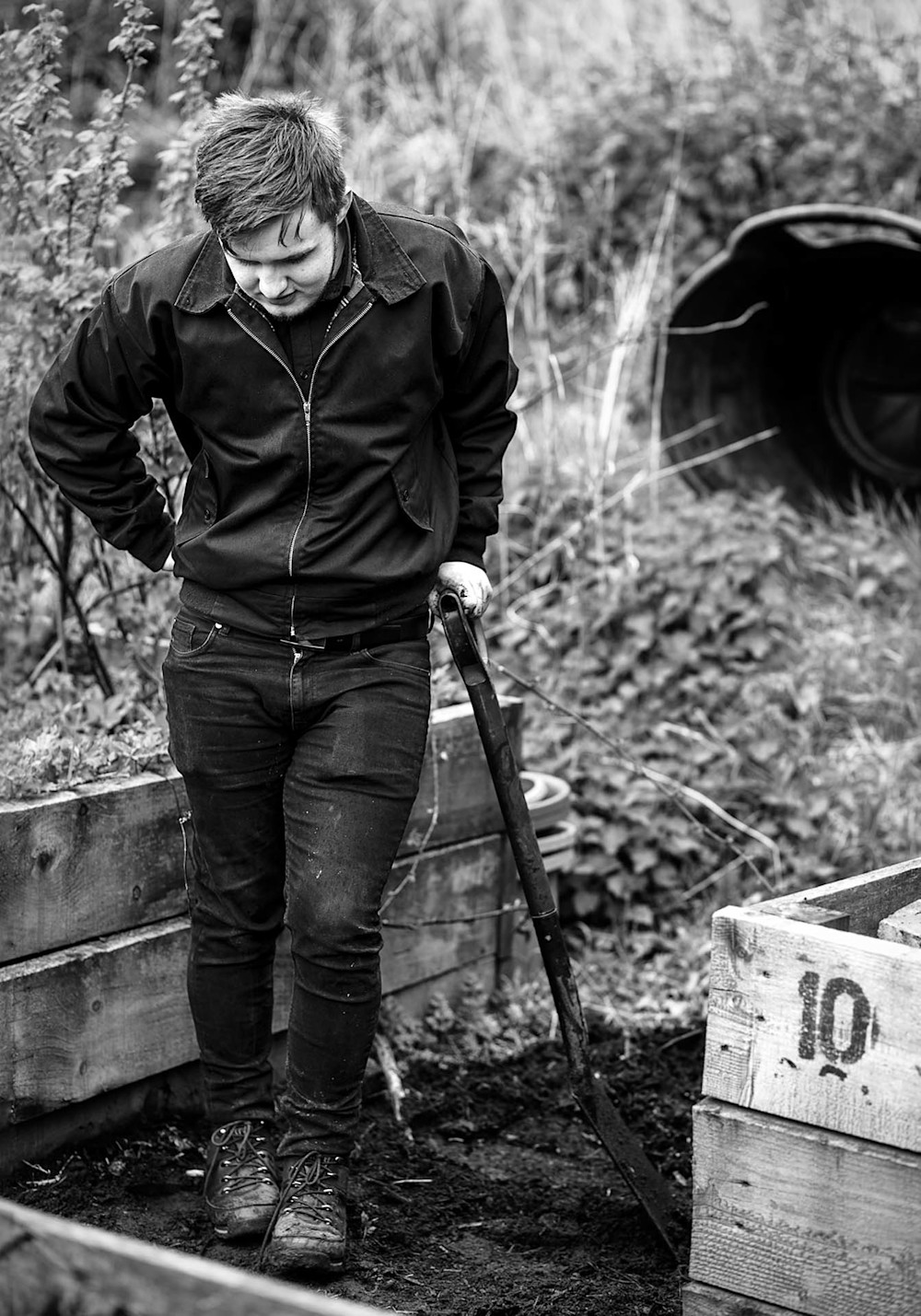 Craig, a service user at Men's Shed, Paisley. Photographed for Shelter Scotland's 50th anniversary by Melissa Mitchell.