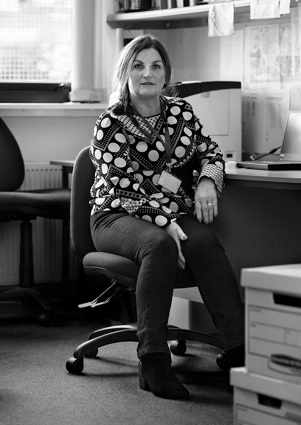 Janice is the Volunteer Coordinator at the Foundations First Men’s Shed project. Photographed for Shelter Scotland's 50th anniversary by Melissa Mitchell.