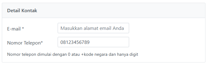 Data Kontak Coretax