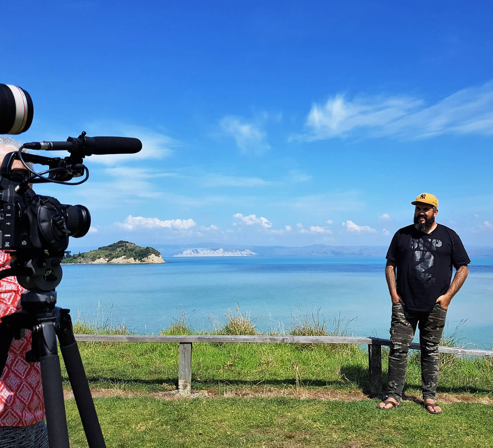 Filming Karl Johnstone's Community Arts Toolkit video.