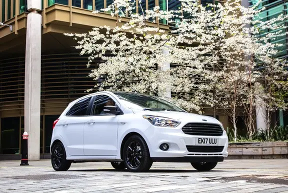 The front exterior of a Ford Ka