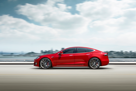 Tesla Model S side view
