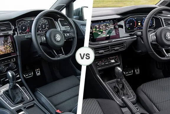 VW Golf and VW Polo interior