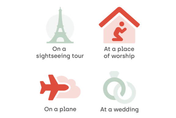 Strange places people shop online