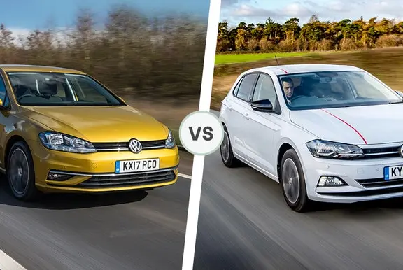 VW Golf and VW Polo front exterior