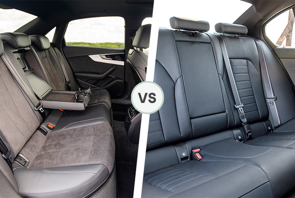 Audi A4 vs BMW 3 Series back seats