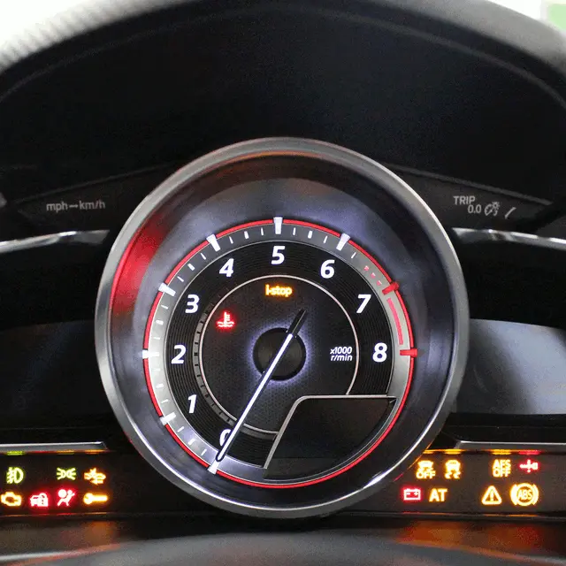 Car dashboard warning lights