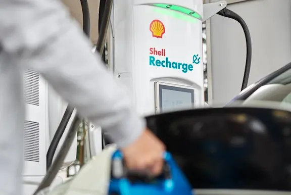 Shell electric car charging station