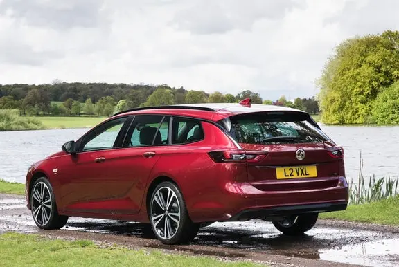 The rear exterior of the Vauxhall Insignia Estate
