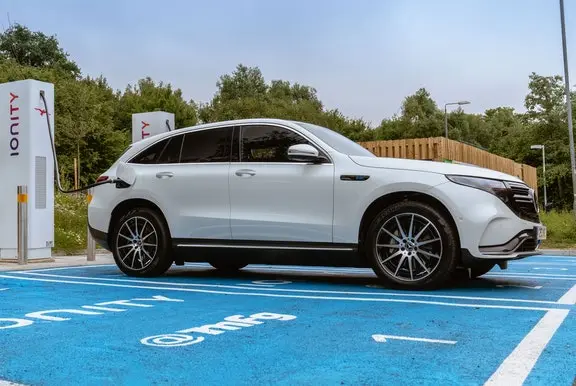 Mercedes EQC on charge
