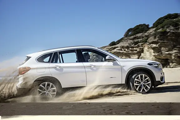 BMW X1 driving