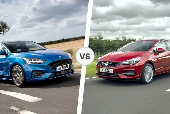 Ford Focus and Vauxhall Astra front exterior comparison