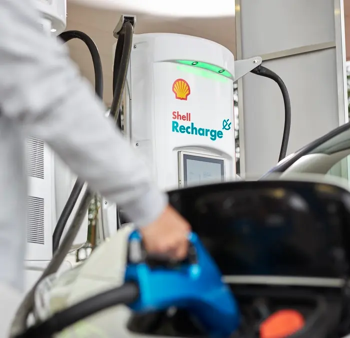 Shell electric car charging station