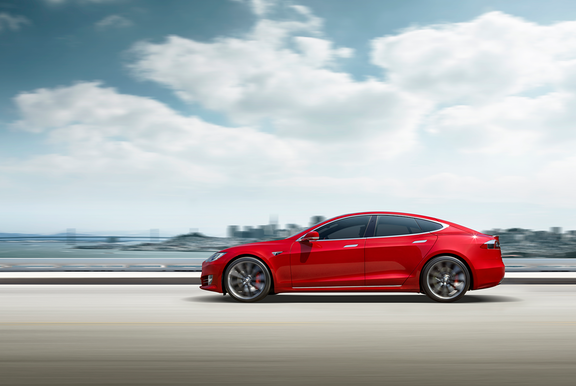 Tesla Model S side view