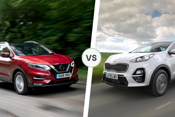 Nissan Qashqai vs Kia Sportage driving