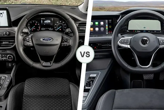 Ford Focus vs Volkswagen Golf interior