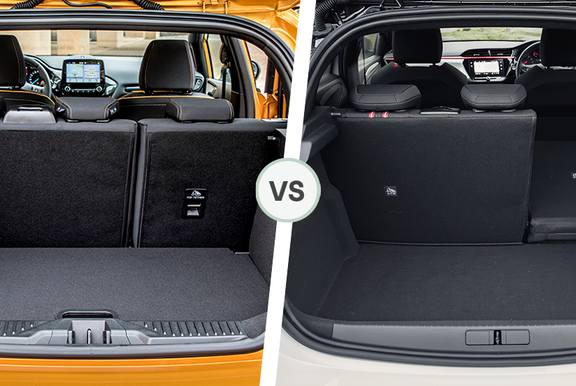 Ford Fiesta vs Vauxhall Corsa Boot Space