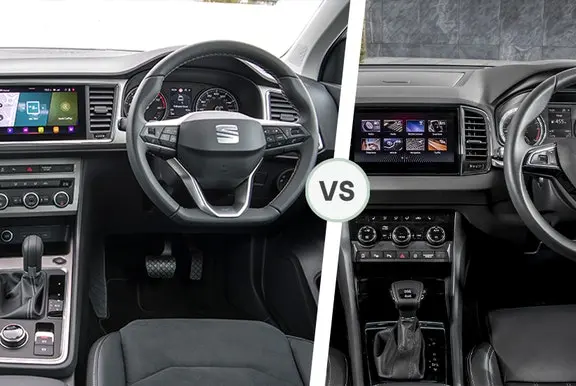 Seat Ateca vs Skoda Karoq dashboard