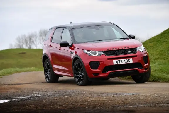 Red Land Rover Discovery