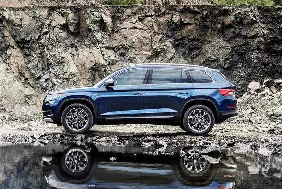 The side exterior of the Skoda Kodiaq