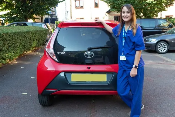 Cazoo customer may with her new car